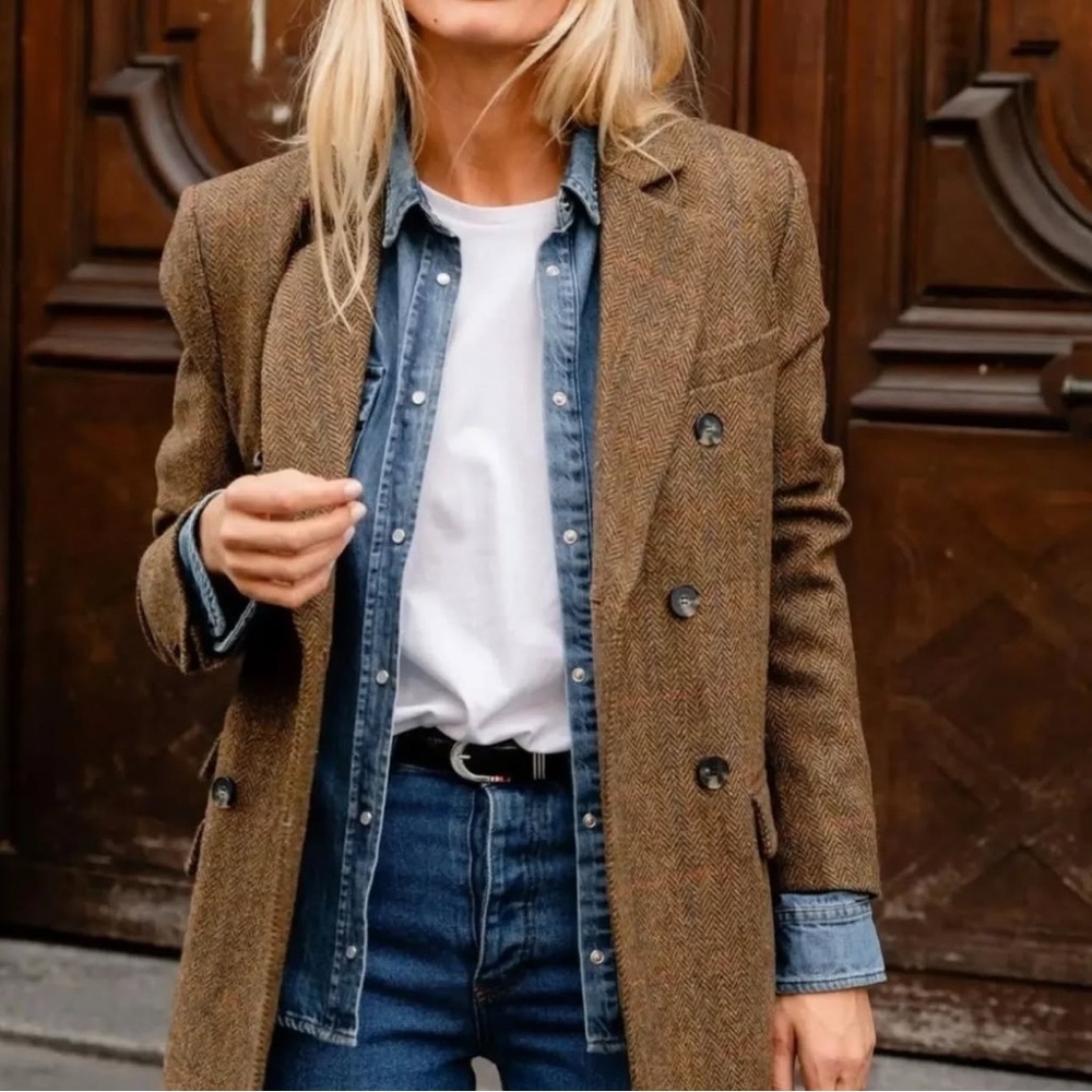 Brown Blazer from Mango